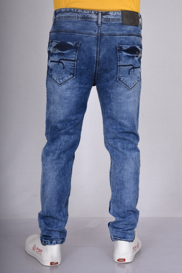Back of Blue Denim Jeans for men